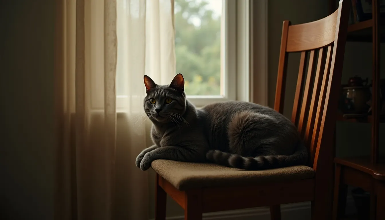 A cat resting at home in Arlington, TX. Arlington-area pet cremation services from Hallowed Paws.