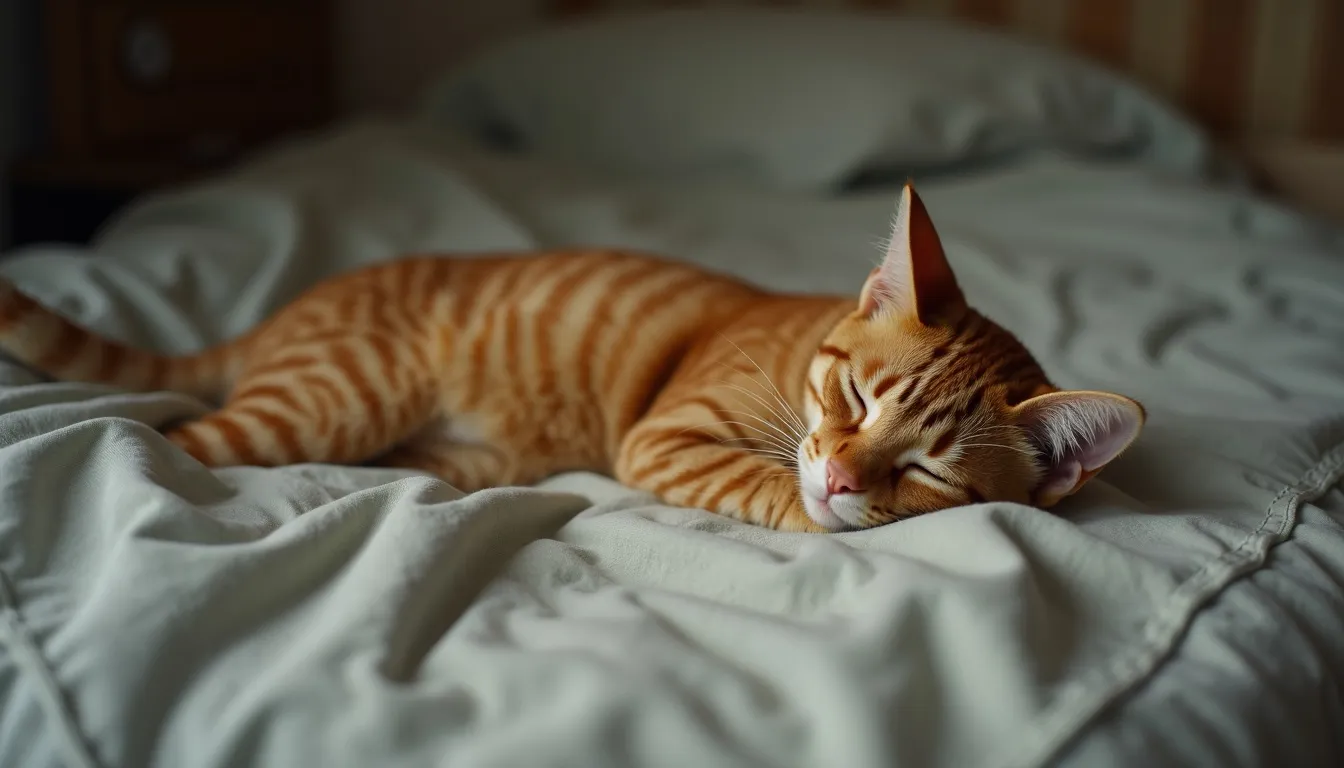A cat resting at home in Riverside, CA. Riverside-area pet cremation services from Hallowed Paws.